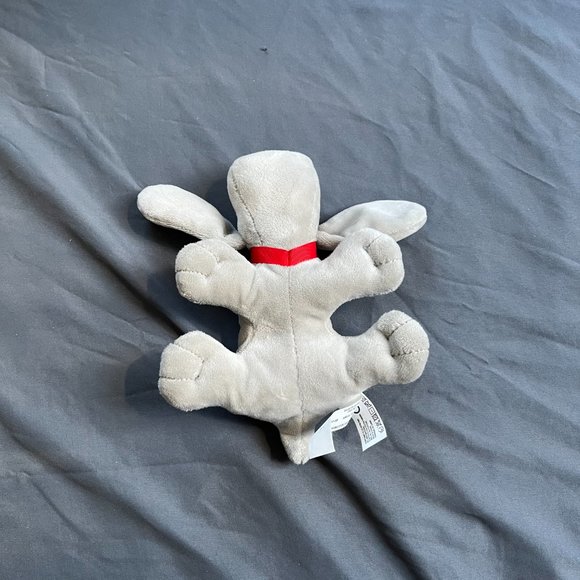 Vintage Pound Puppy Dog Plush Stuffed Animal 1985 Tonka Small Gray w/ Red Collar - Picture 2 of 4